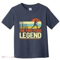 Dad Ping Pong Player Paddle Ball Ping Pong Legend Retro Toddler T-Shirt thumb 0