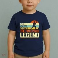 Dad Ping Pong Player Paddle Ball Ping Pong Legend Retro Toddler T-Shirt thumb 2