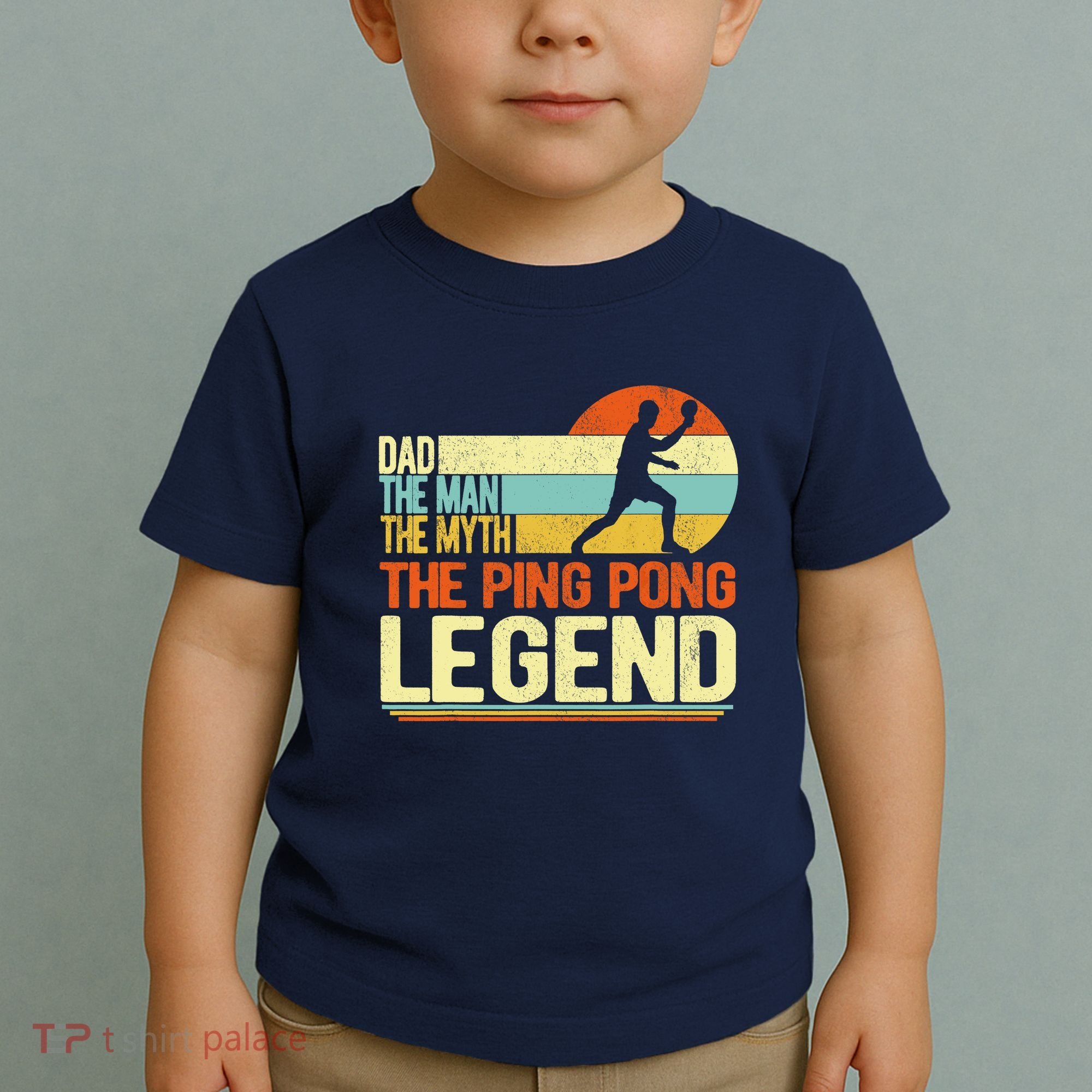 Dad Ping Pong Player Paddle Ball Ping Pong Legend Retro Toddler T-Shirt