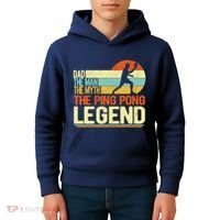 Dad Ping Pong Player Paddle Ball Ping Pong Legend Retro Kids Hoodie thumb 4