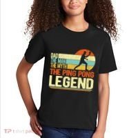 Dad Ping Pong Player Paddle Ball Ping Pong Legend Retro Kids T-Shirt thumb 2