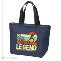 Dad Ping Pong Player Paddle Ball Ping Pong Legend Retro Tote Bag thumb 3