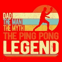Dad Ping Pong Player Paddle Ball Ping Pong Legend Retro Santa Hat thumb 1
