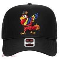 Dabbing Pilgrim Parrot Thanksgiving Bird Meaningful Gift Hat thumb 0