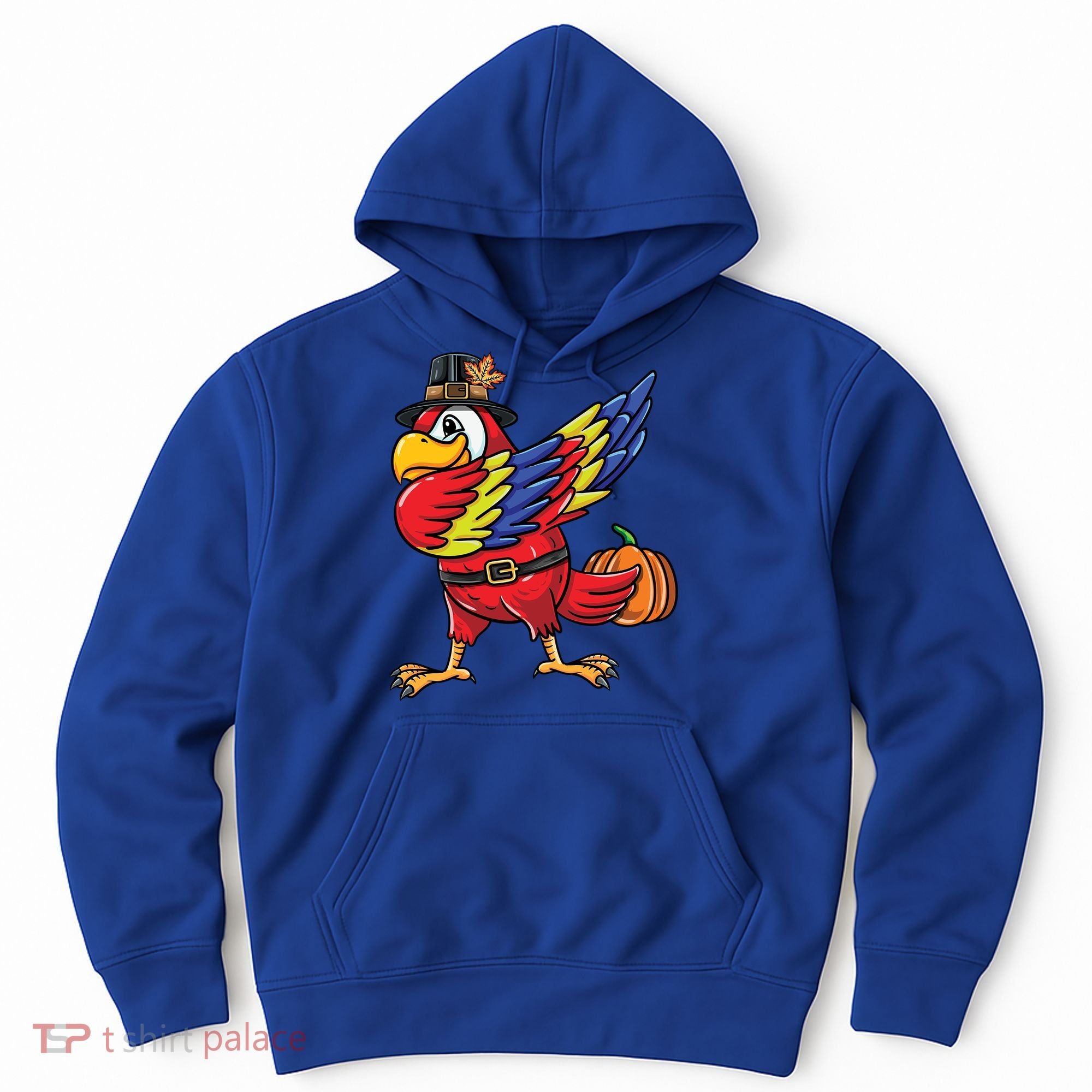 Dabbing Pilgrim Parrot Thanksgiving Bird Meaningful Gift Hoodie