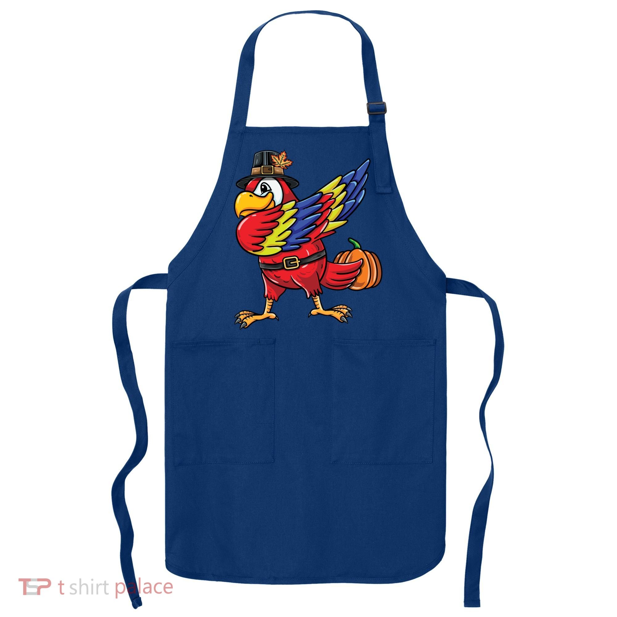 Dabbing Pilgrim Parrot Thanksgiving Bird Meaningful Gift Apron