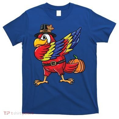Dabbing Pilgrim Parrot Thanksgiving Bird Meaningful Gift T-Shirt