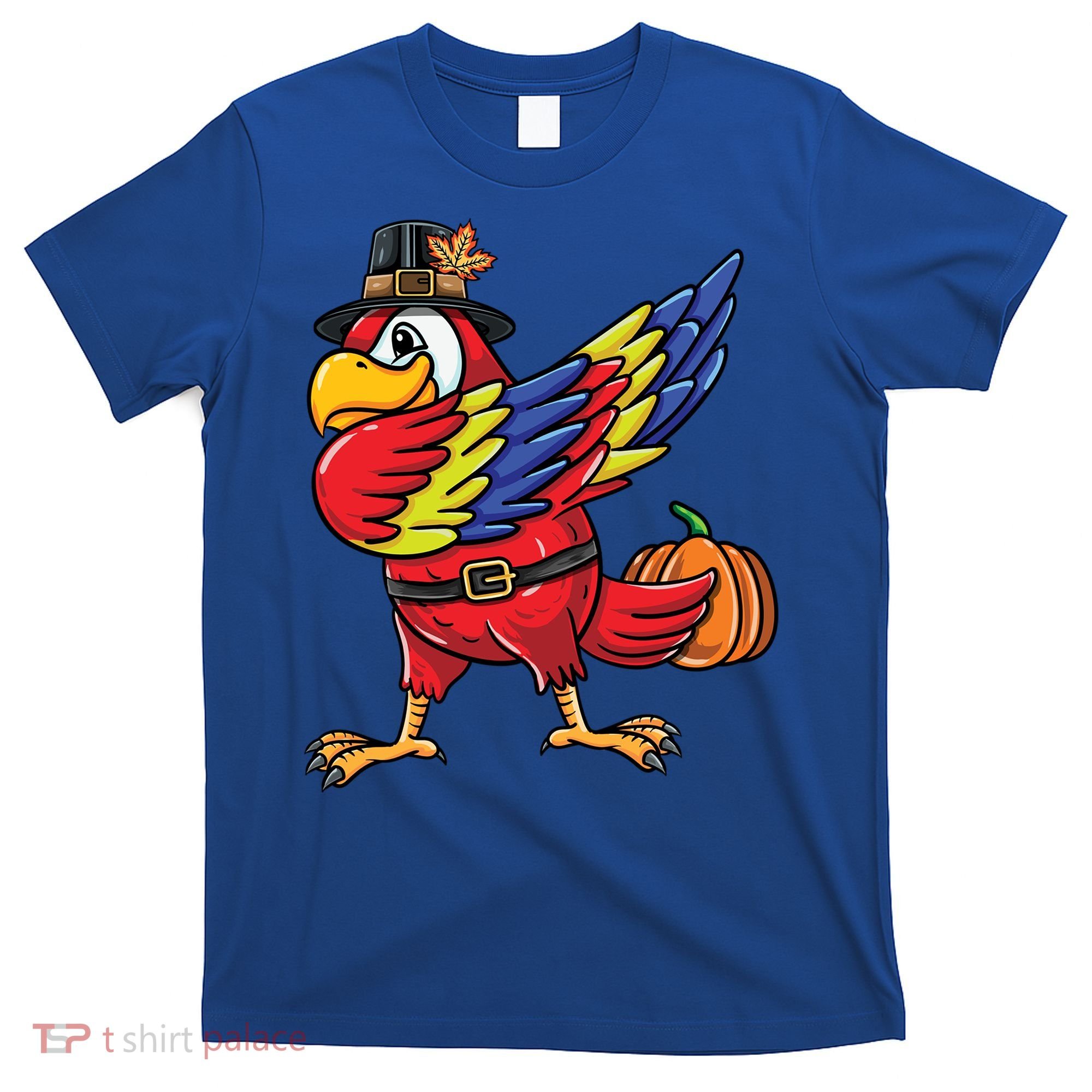 Dabbing Pilgrim Parrot Thanksgiving Bird Meaningful Gift T-Shirt