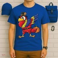 Dabbing Pilgrim Parrot Thanksgiving Bird Meaningful Gift T-Shirt thumb 6