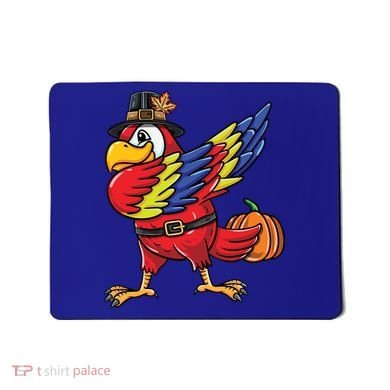 Dabbing Pilgrim Parrot Thanksgiving Bird Meaningful Gift Mousepad