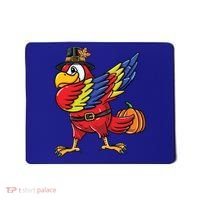 Dabbing Pilgrim Parrot Thanksgiving Bird Meaningful Gift Mousepad thumb 0