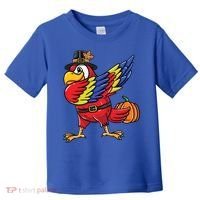 Dabbing Pilgrim Parrot Thanksgiving Bird Meaningful Gift Toddler T-Shirt thumb 0