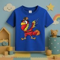 Dabbing Pilgrim Parrot Thanksgiving Bird Meaningful Gift Toddler T-Shirt thumb 3