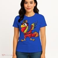 Dabbing Pilgrim Parrot Thanksgiving Bird Meaningful Gift Women's T-Shirt thumb 4