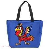 Dabbing Pilgrim Parrot Thanksgiving Bird Meaningful Gift Tote Bag thumb 0