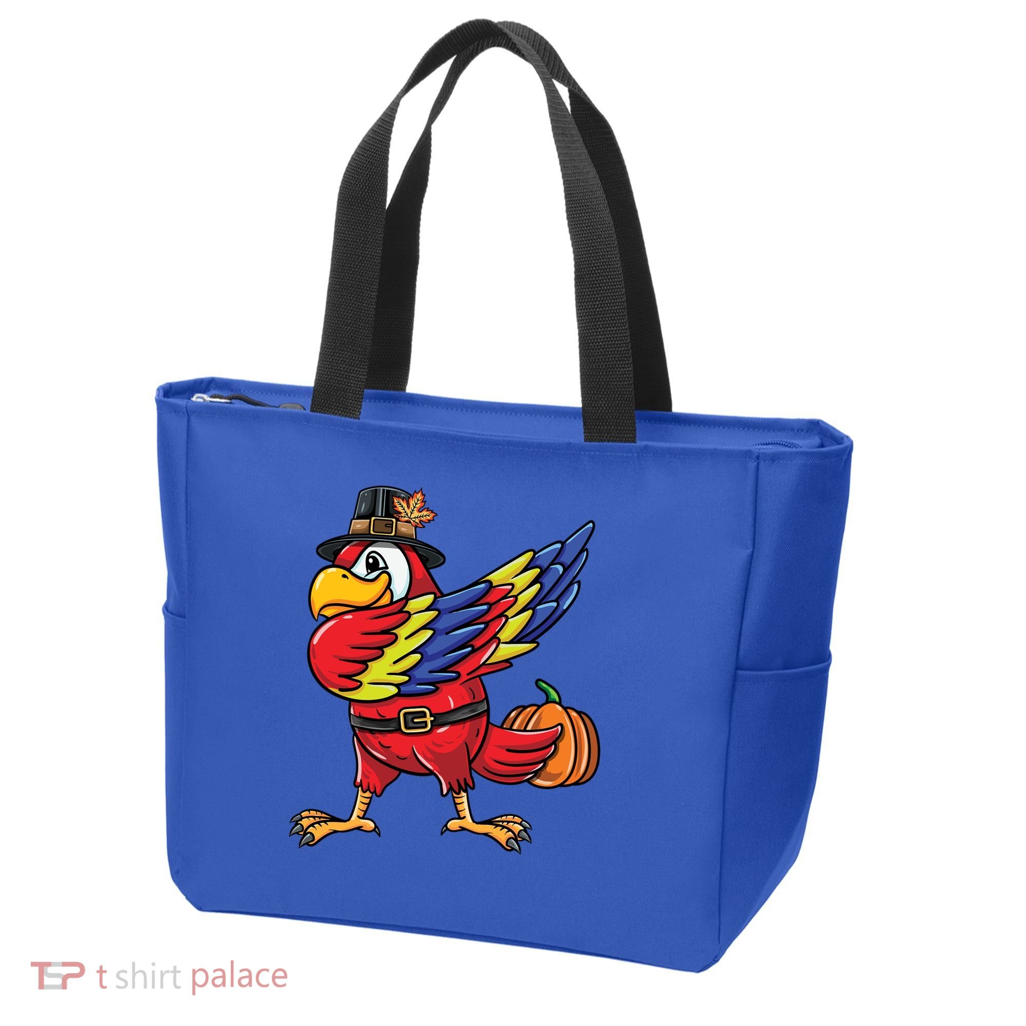 Dabbing Pilgrim Parrot Thanksgiving Bird Meaningful Gift Tote Bag