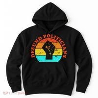 Defund Politicians Retro Hoodie thumb 0