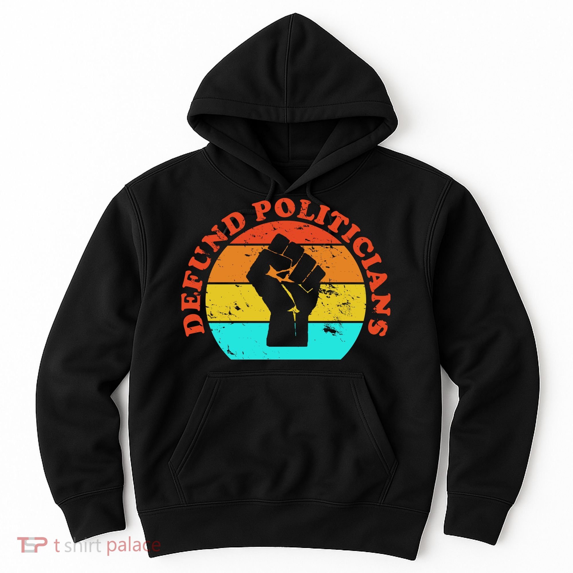 Defund Politicians Retro Hoodie