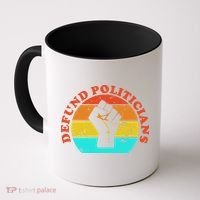 Defund Politicians Retro Coffee Mug thumb 0