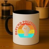 Defund Politicians Retro Coffee Mug thumb 4