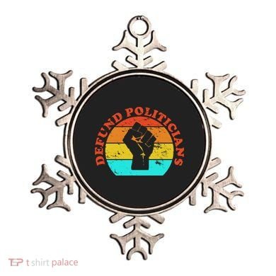Defund Politicians Retro Ornament