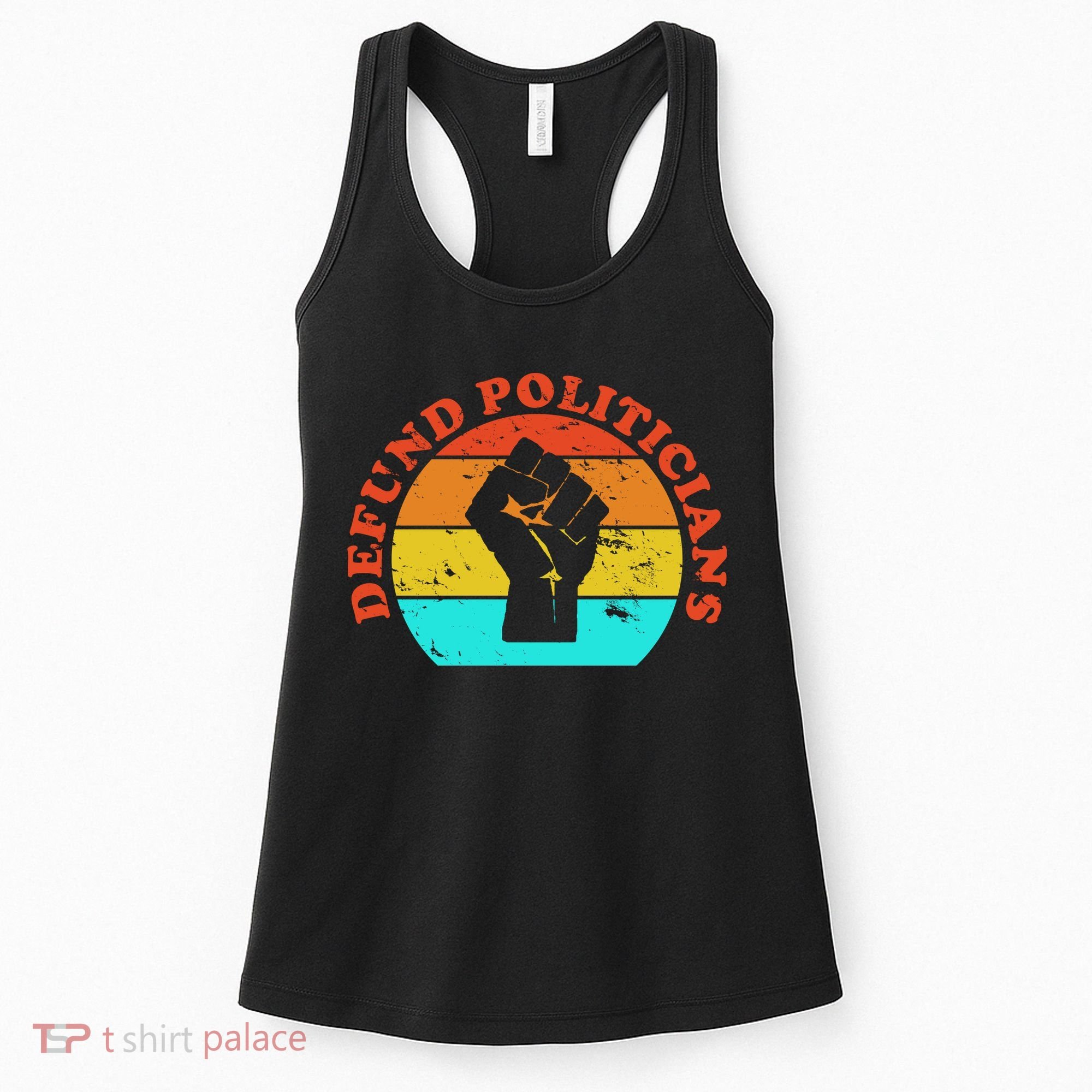 Defund Politicians Retro Women's Tank Top