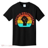Defund Politicians Retro Kids T-Shirt thumb 0