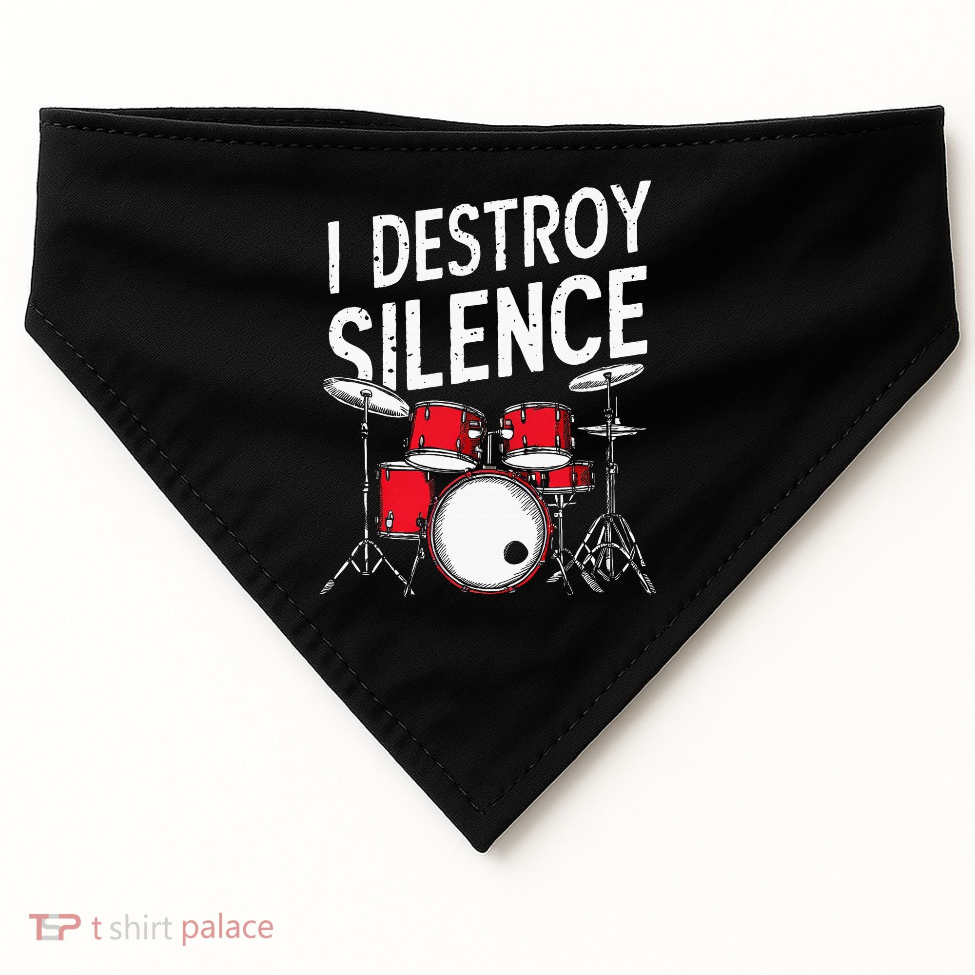 Drums & Percussion Rock Music Drummer Gift USA-Made Doggie Bandana