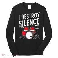 Drums & Percussion Rock Music Drummer Gift Long Sleeve Shirt thumb 0