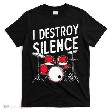 Drums & Percussion Rock Music Drummer Gift T-Shirt