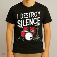 Drums & Percussion Rock Music Drummer Gift T-Shirt thumb 3