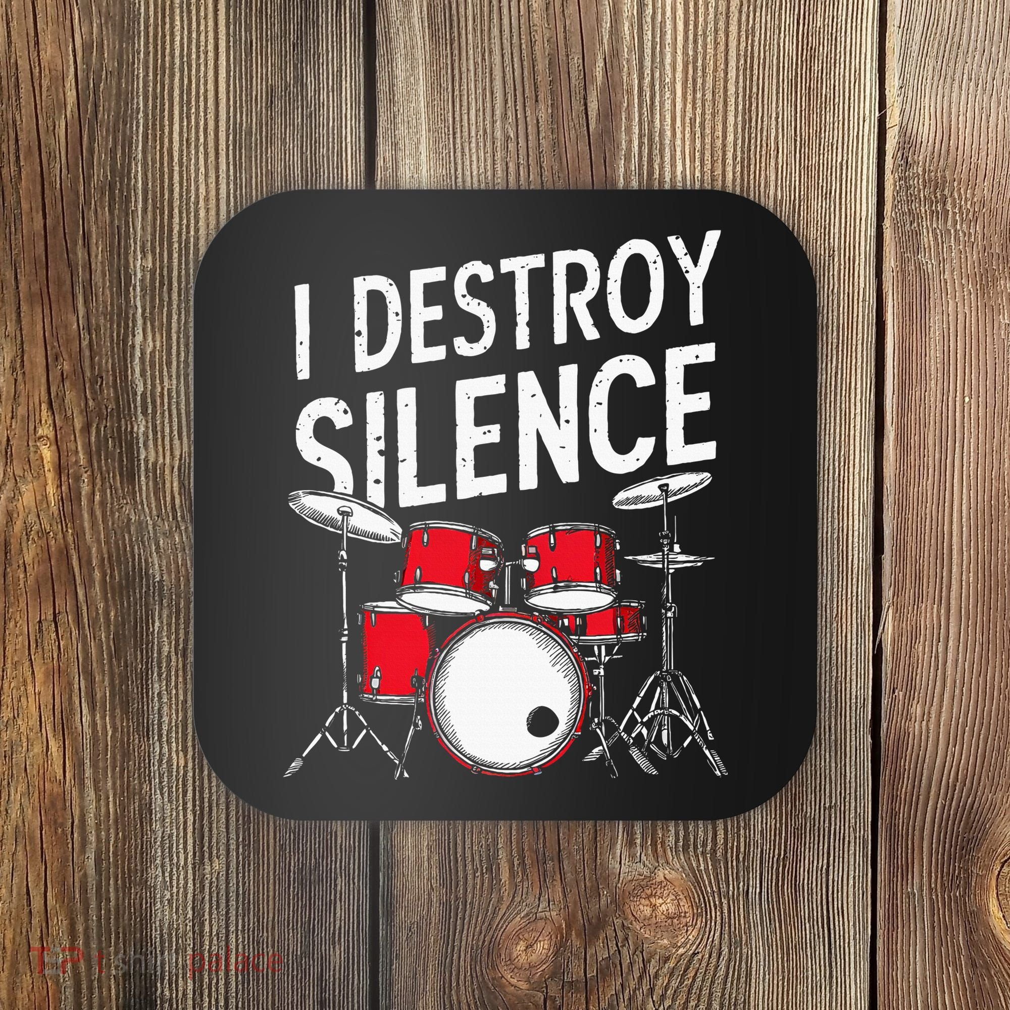 Drums & Percussion Rock Music Drummer Gift Coaster