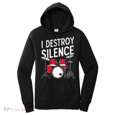 Drums & Percussion Rock Music Drummer Gift Women's Hoodie