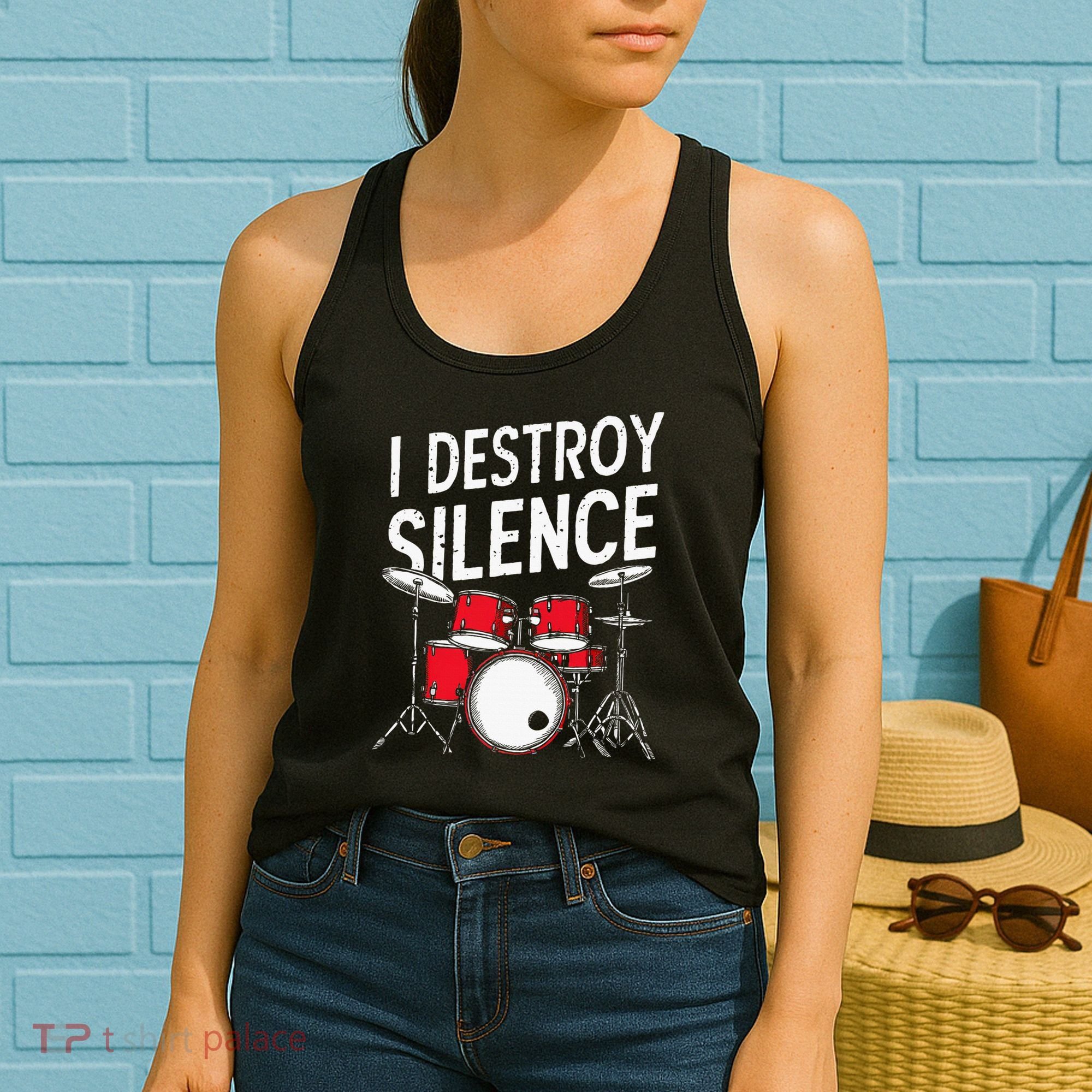 Drums & Percussion Rock Music Drummer Gift Women's Tank Top