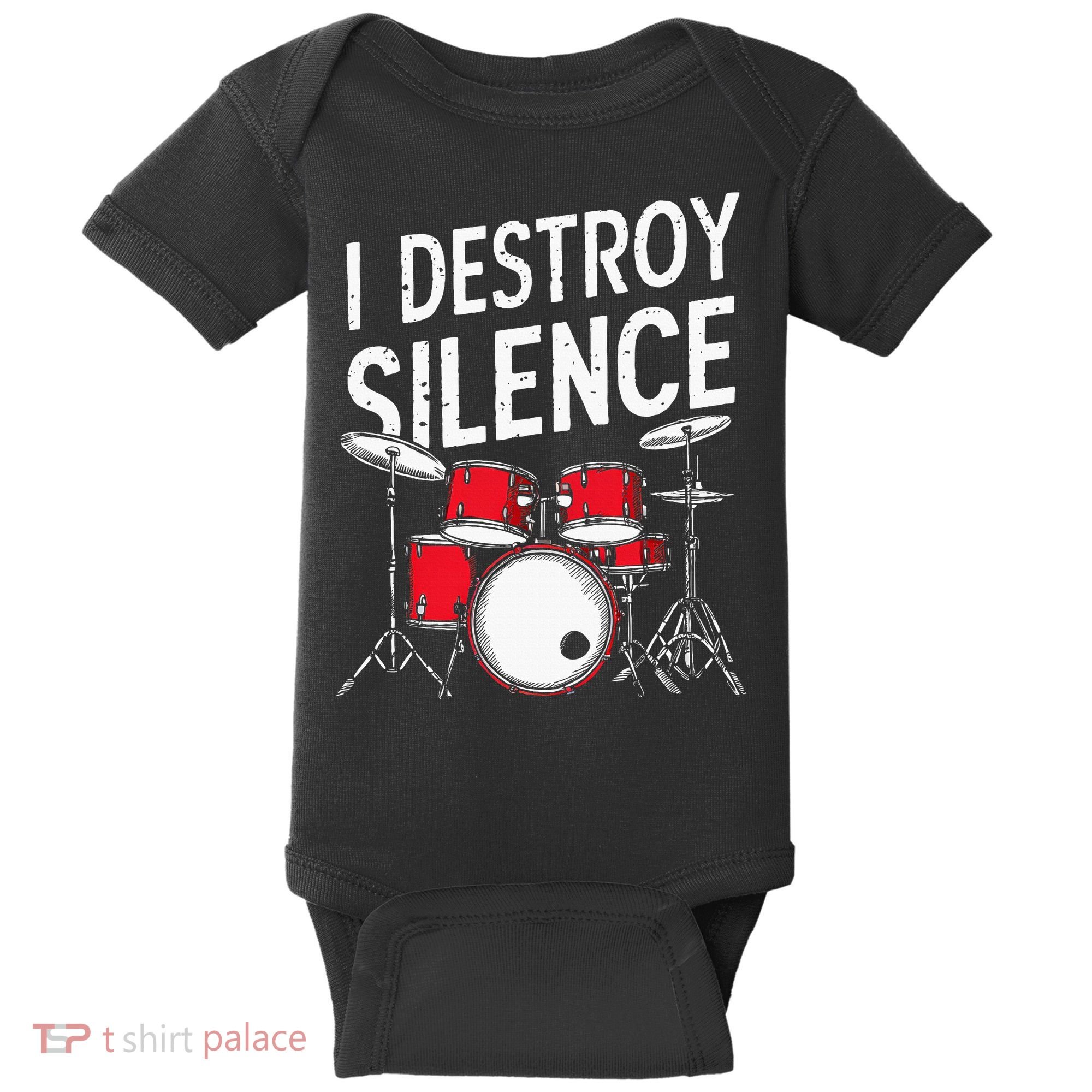 Drums & Percussion Rock Music Drummer Gift Baby Bodysuit