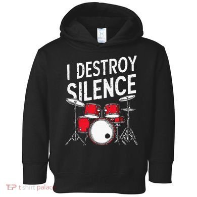 Drums & Percussion Rock Music Drummer Gift Toddler Hoodie