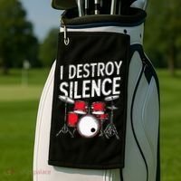 Drums & Percussion Rock Music Drummer Gift Golf Towel thumb 2