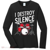 Drums & Percussion Rock Music Drummer Gift Women's Long Sleeve Shirt thumb 0