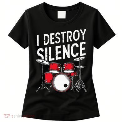 Drums & Percussion Rock Music Drummer Gift Women's T-Shirt