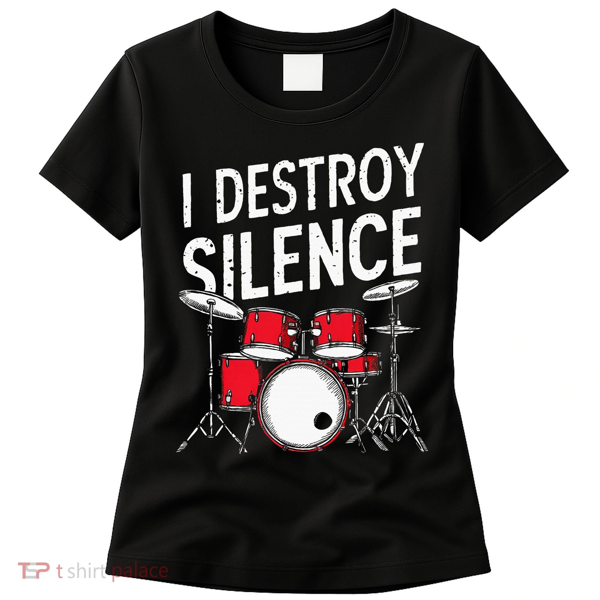 Drums & Percussion Rock Music Drummer Gift Women's T-Shirt