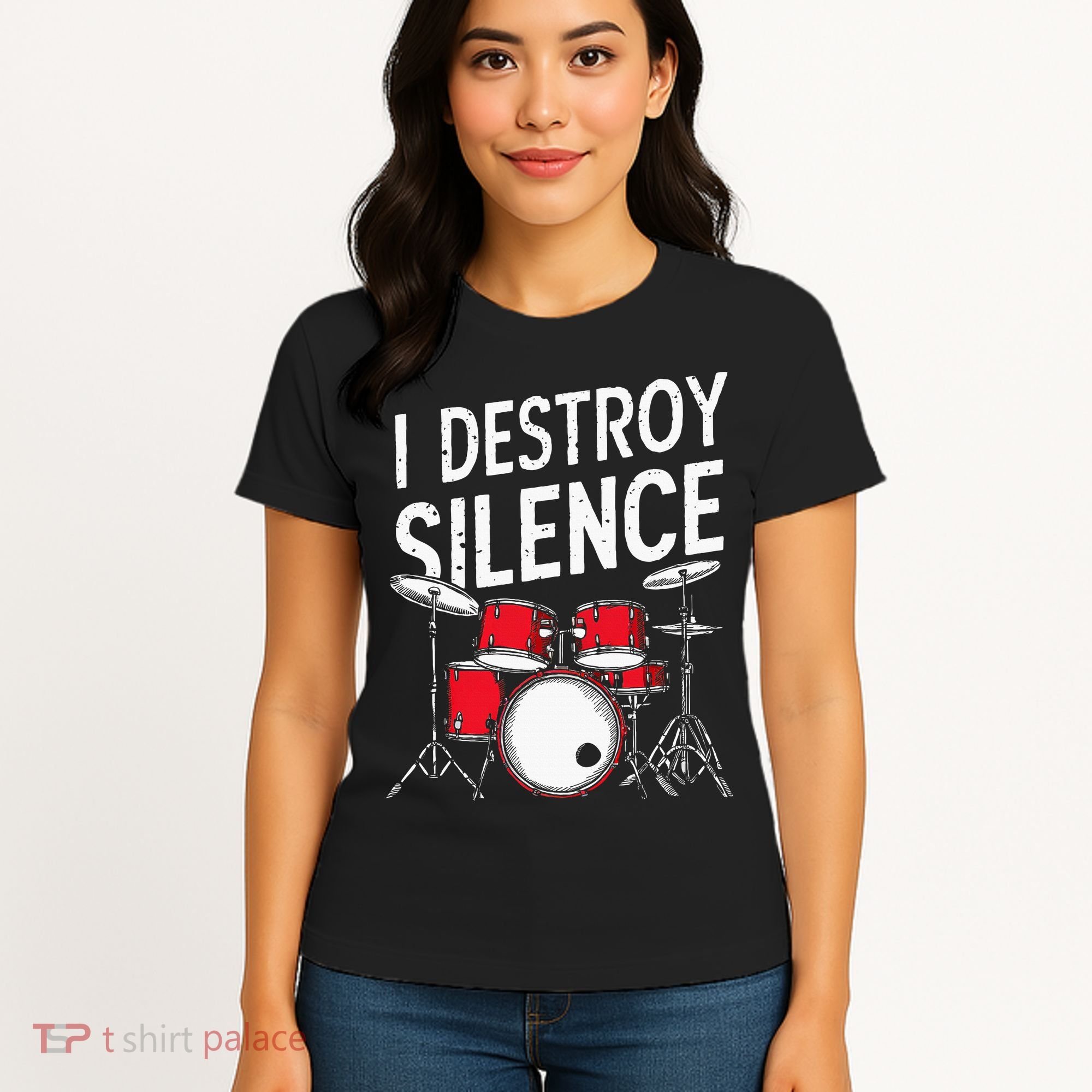 Drums & Percussion Rock Music Drummer Gift Women's T-Shirt