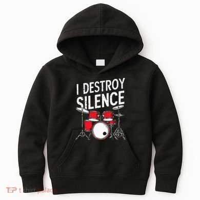 Drums & Percussion Rock Music Drummer Gift Kids Hoodie