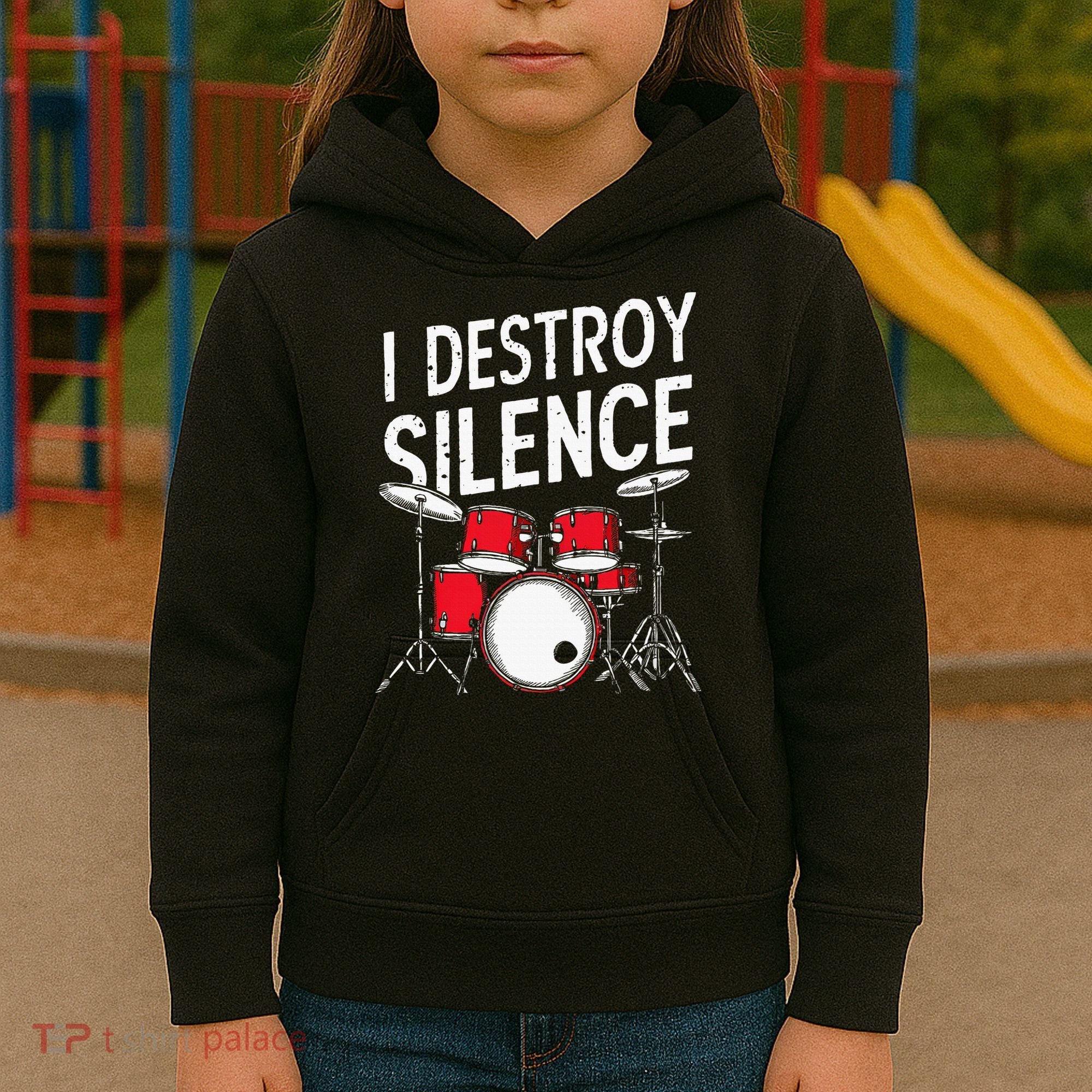 Drums & Percussion Rock Music Drummer Gift Kids Hoodie