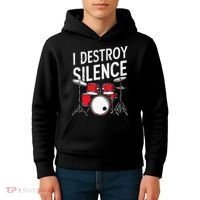 Drums & Percussion Rock Music Drummer Gift Kids Hoodie thumb 4