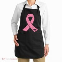 Distressed Pink Ribbon, Breast Cancer Apron thumb 2