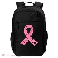 Distressed Pink Ribbon, Breast Cancer Backpack thumb 0