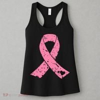 Distressed Pink Ribbon, Breast Cancer Women's Tank Top thumb 3