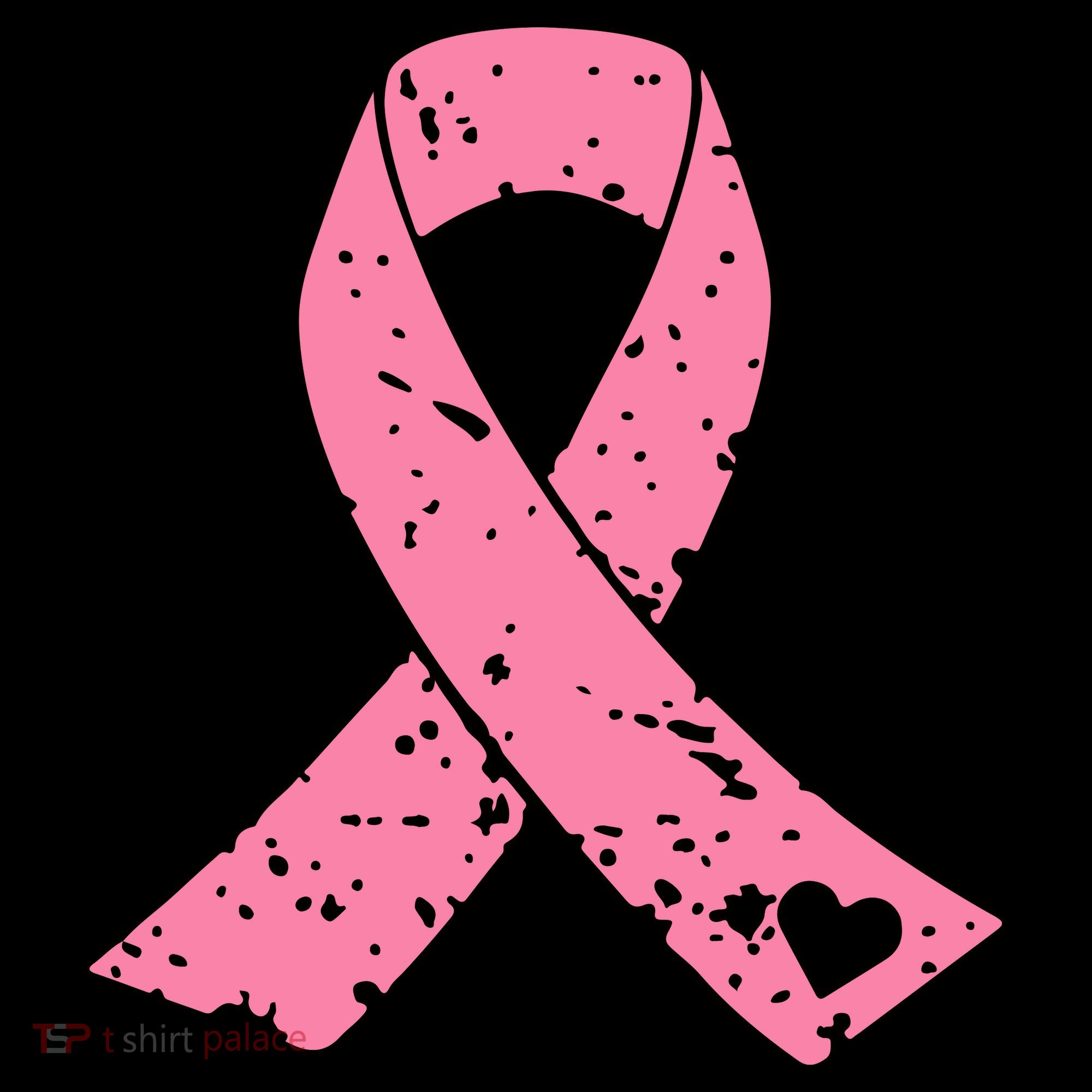 Distressed Pink Ribbon, Breast Cancer Tank Top