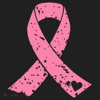 Distressed Pink Ribbon, Breast Cancer Golf Towel thumb 3