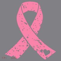 Distressed Pink Ribbon, Breast Cancer Women's Hoodie thumb 2